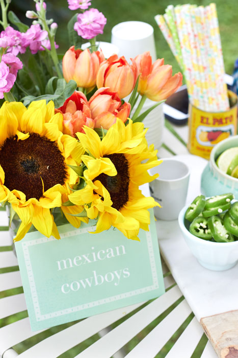 Garden Fiesta Tablescape by AmysPartyIdeas.com