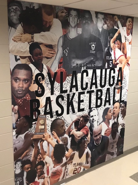 Sylacauga basketball debuts new wall banner highlighting history of success