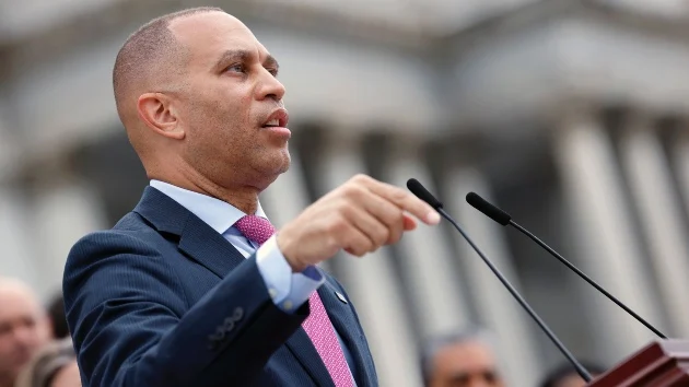 Democrat Hakeem Jeffries, in marathon ‘magic minute’ speech, blasts Trump bill
